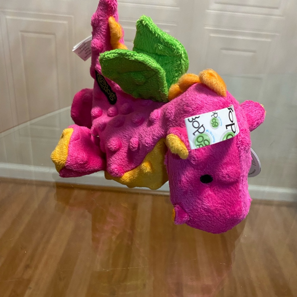 Brand New Godog Dragon 8” With Squeaker